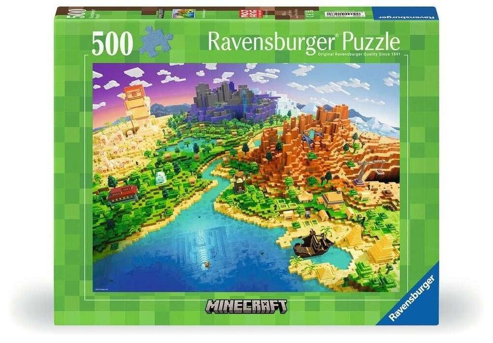 Ravensburger Puzzle 500pc - World of Minecraft