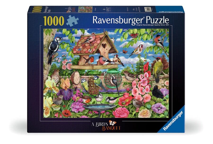 Ravensburger Puzzle 1000pc - The Bird Table