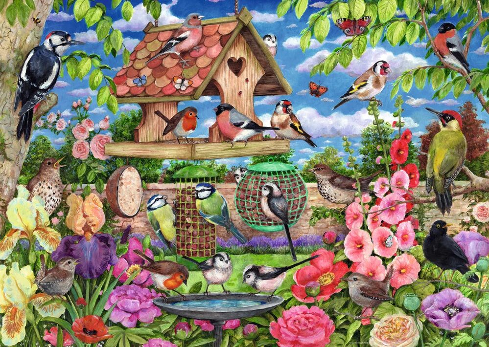 Ravensburger Puzzle 1000pc - The Bird Table