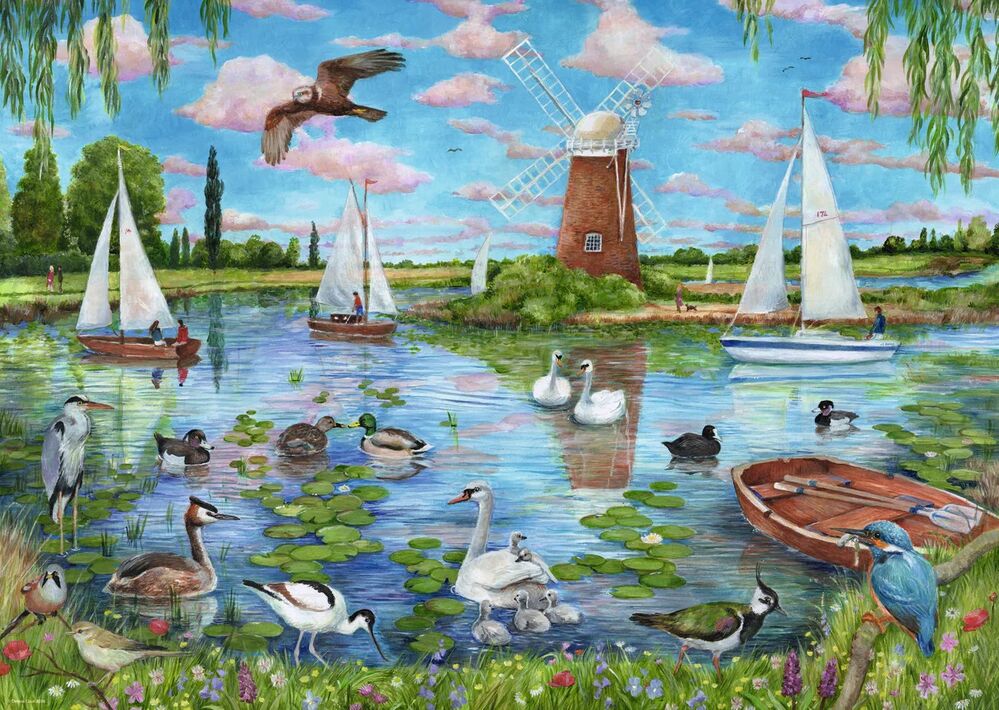 Ravensburger Puzzle 1000pc - Life Along the Broads