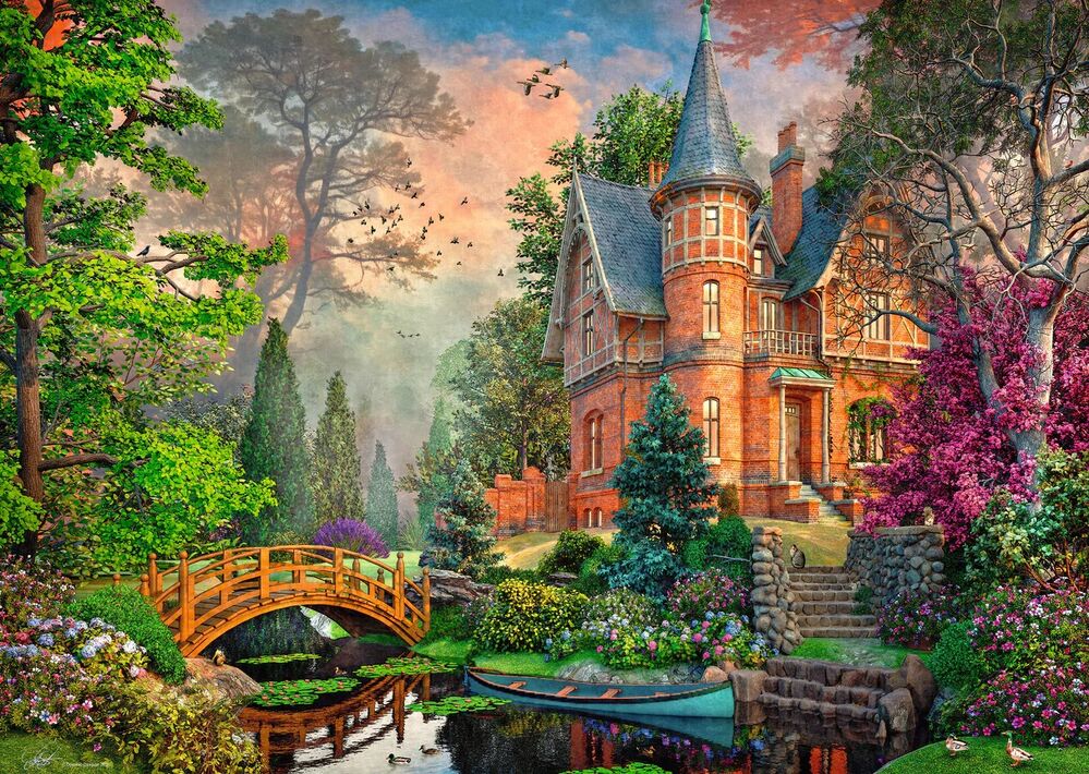 Ravensburger Puzzle 1000pc - Terracotta Mansion