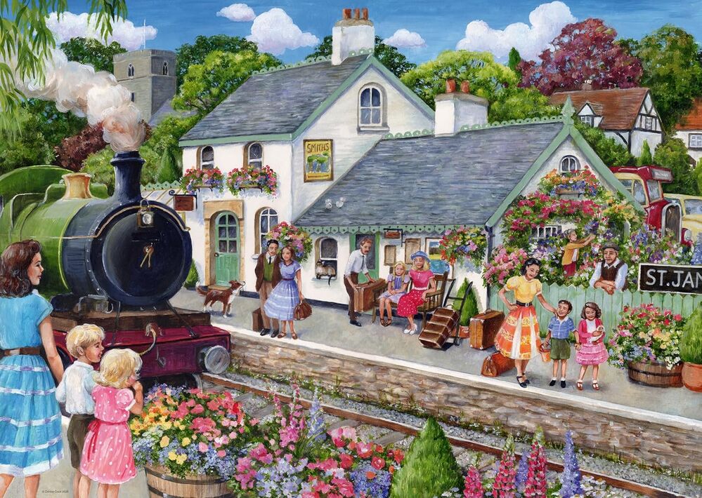 Ravensburger Puzzle 1000pc - Whistle Stop Cottage