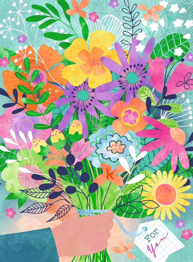 Ravensburger Puzzle 500pc - Flowers For You