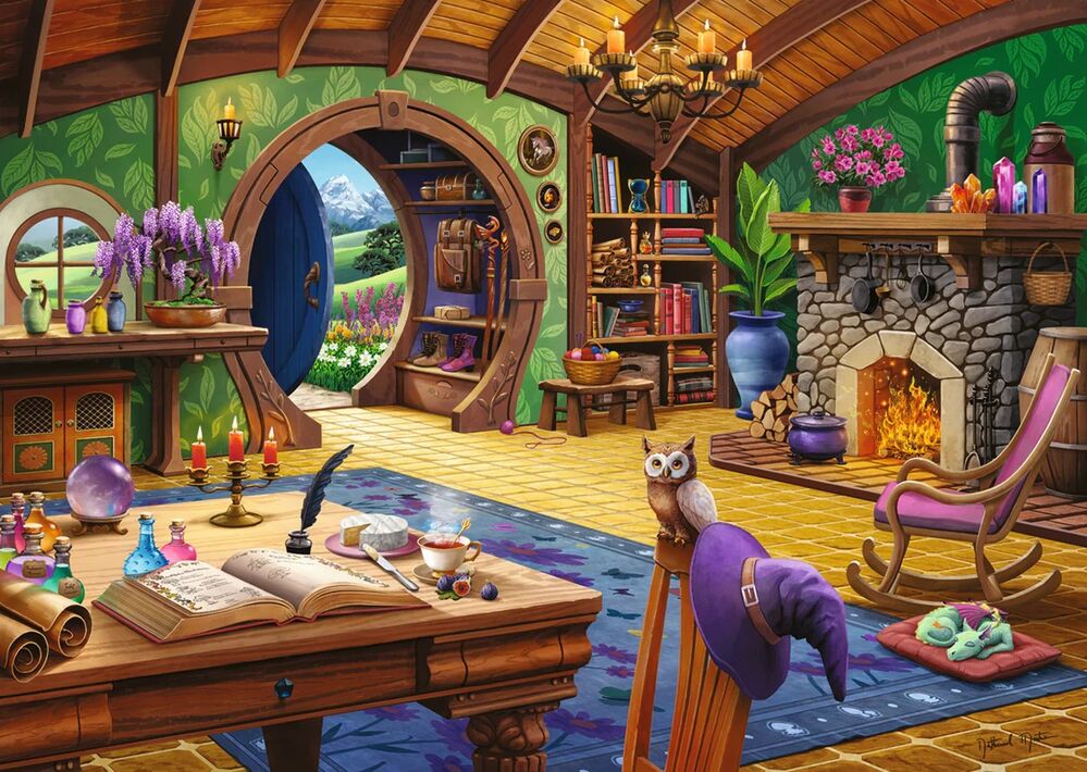 Ravensburger Puzzle 1000pc - Charmed Cottage