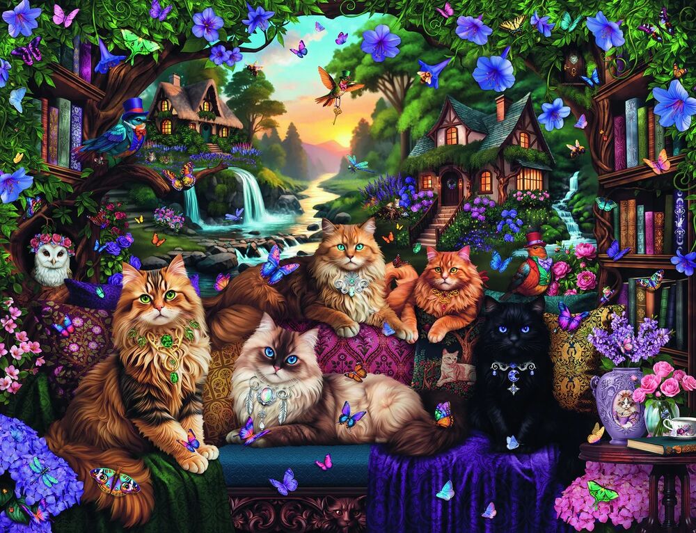 Ravensburger Puzzle 2000pc - Cat Tail Cottage