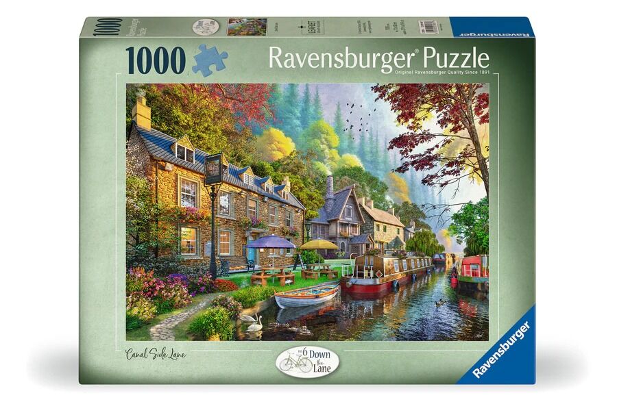 Ravensburger Puzzle 1000pc - Down Lane No. 6: Canal Side Lane
