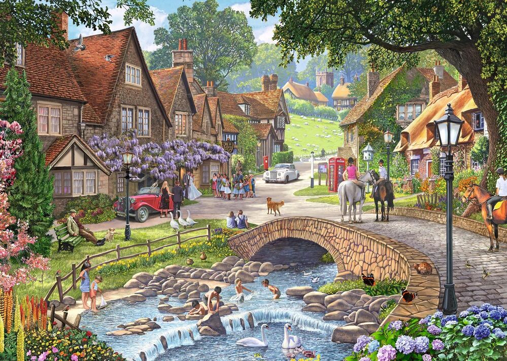 Ravensburger Puzzle 1000pc - Leisure Days No. 13: Lazy Days by Steam