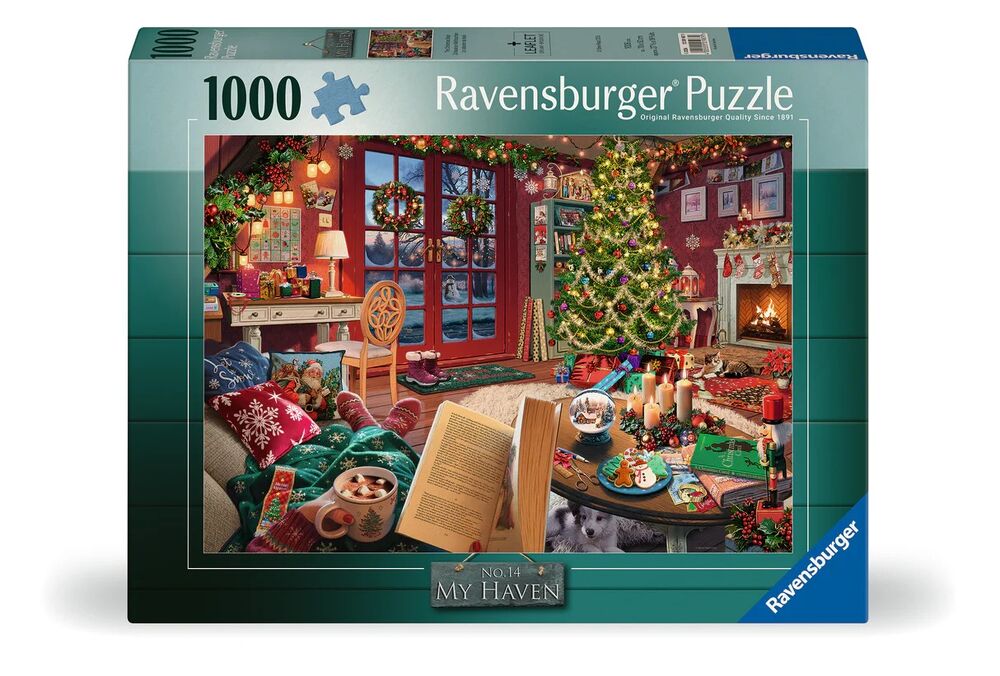 Ravensburger Puzzle 1000pc - My Haven No. 14: Christmas Cabin