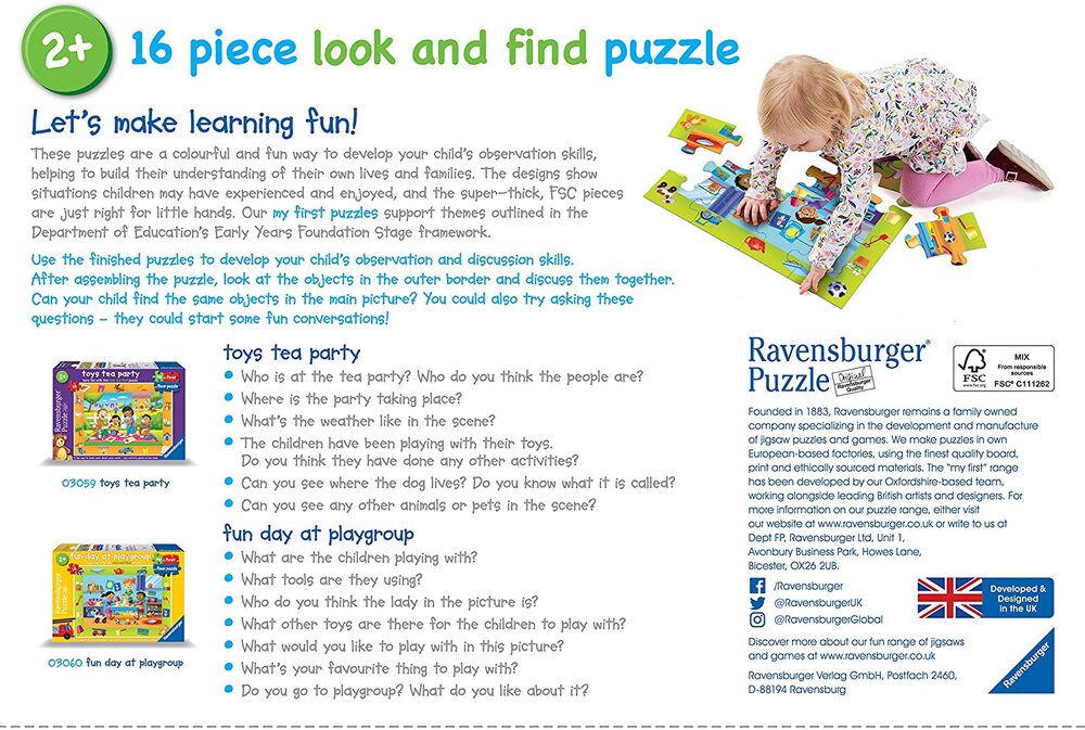 Ravensburger Puzzle 16pc - Toys Tea Party My First Floor Puzzle