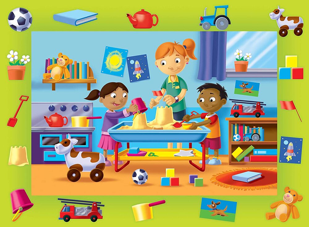 Ravensburger Puzzle 16pc - Fun Day At Playgroup My First Floor Puzzle