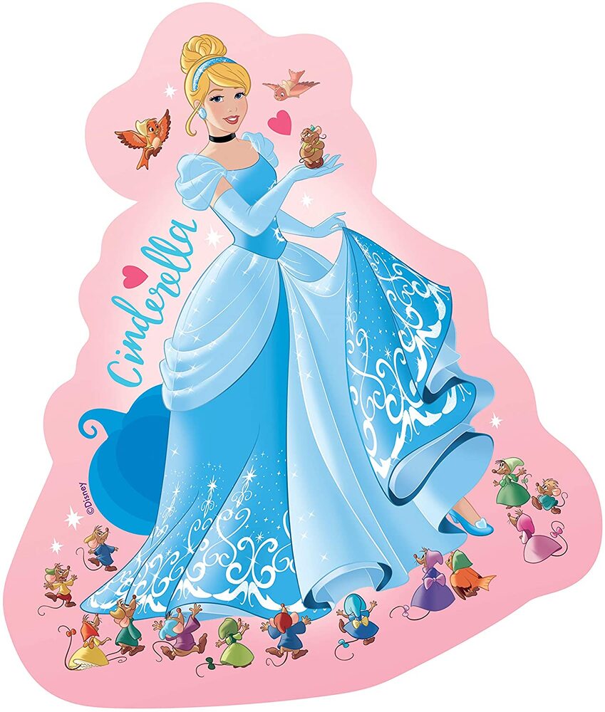 Ravensburger Puzzle 10,12,14,16pc - Disney Princess Loving Life Large Shaped Puzzle
