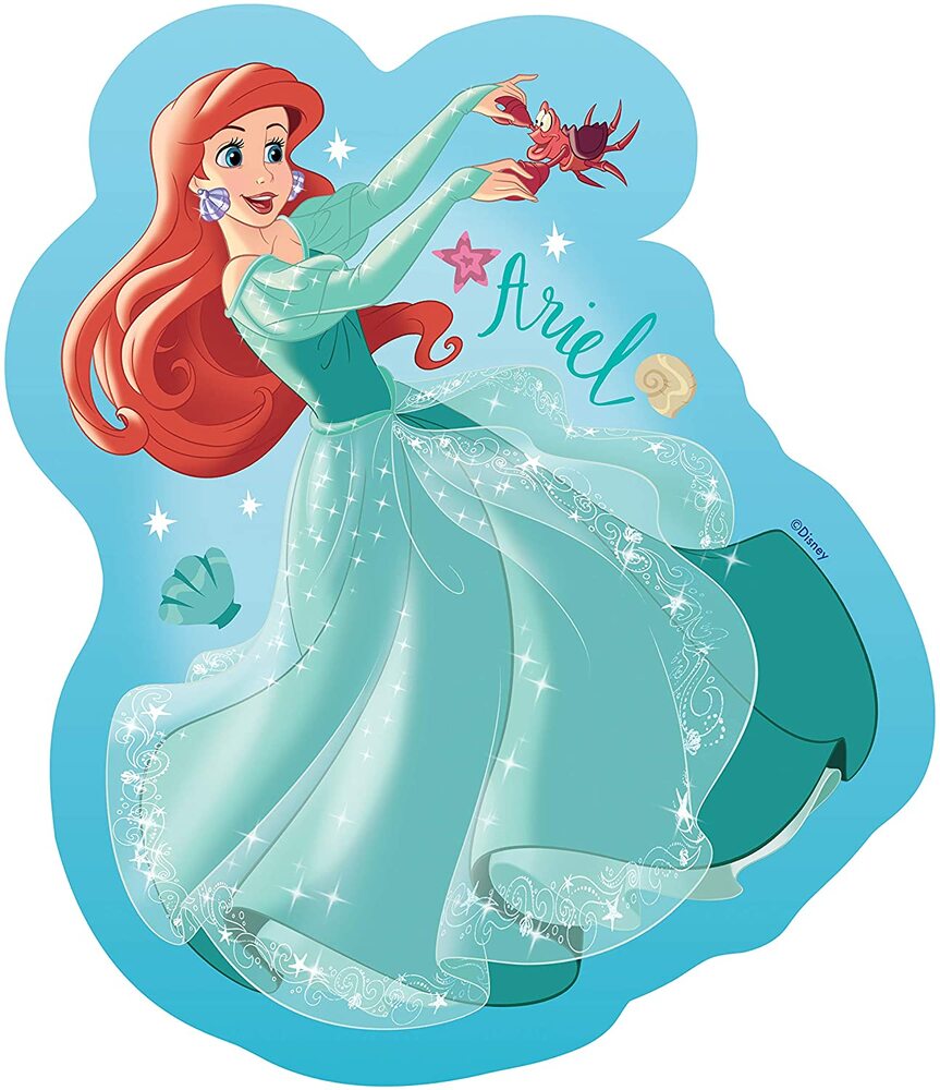 Ravensburger Puzzle 10,12,14,16pc - Disney Princess Loving Life Large Shaped Puzzle