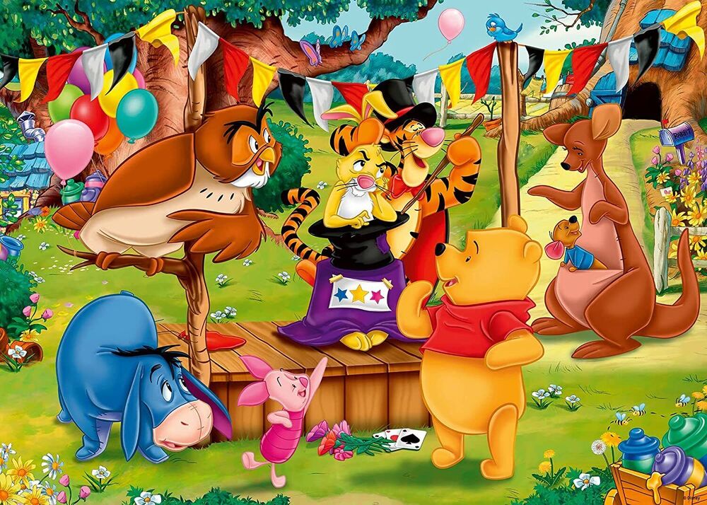 Ravensburger Puzzle 60pc - Disney Winnie the Pooh - Magic Show Giant Floor Puzzle
