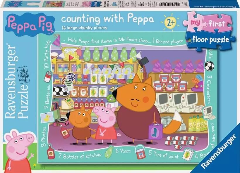 Ravensburger Puzzle 16pc - Peppa Pig My First Floor Puzzle