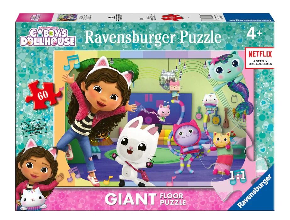 Ravensburger Puzzle 60pc - Gabby's Dollhouse Giant Floor Puzzle