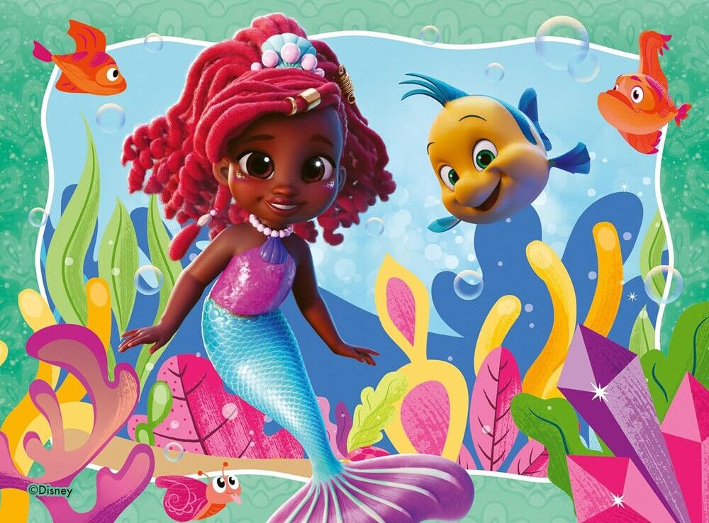 Ravensburger Puzzle 12, 16, 20, 24pc - Disney Ariel Friends Are a Treasure!