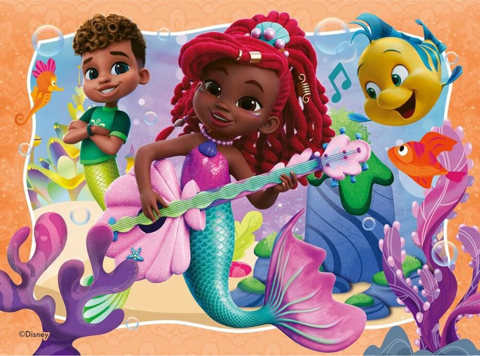 Ravensburger Puzzle 12, 16, 20, 24pc - Disney Ariel Friends Are a Treasure!