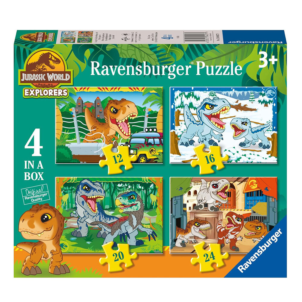 Ravensburger Puzzle 12, 16, 20, 24pc - Jurassic World Explorers