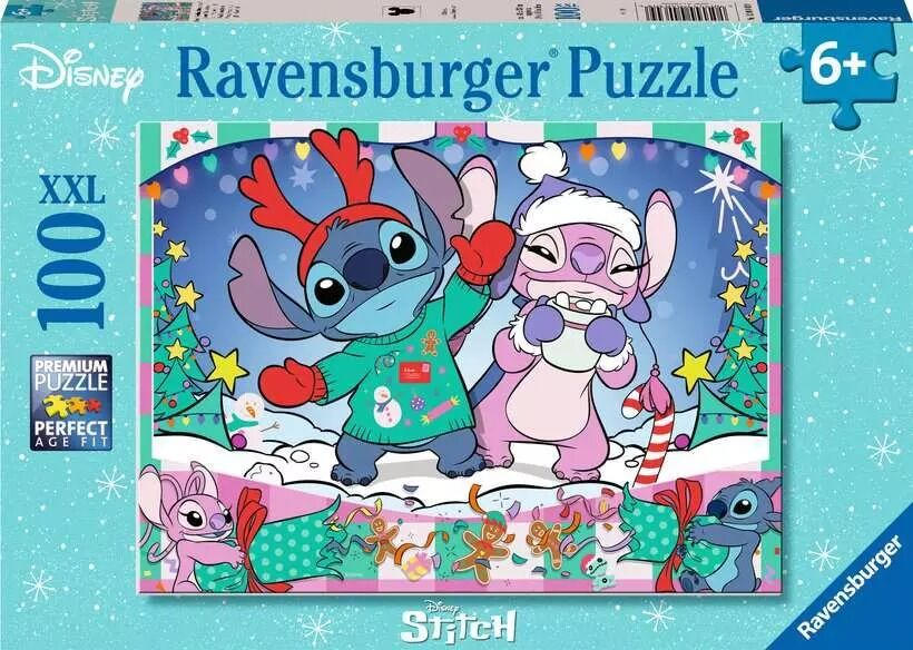 Ravensburger Puzzle 100pc XXL - Disney Stitch Christmas
