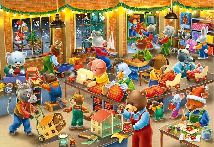 Ravensburger Puzzle 2x12pc - Christmas Toy Factory