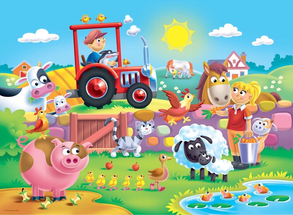 Ravensburger Puzzle 16pc - Fun on the Farm My First Floor Puzzle