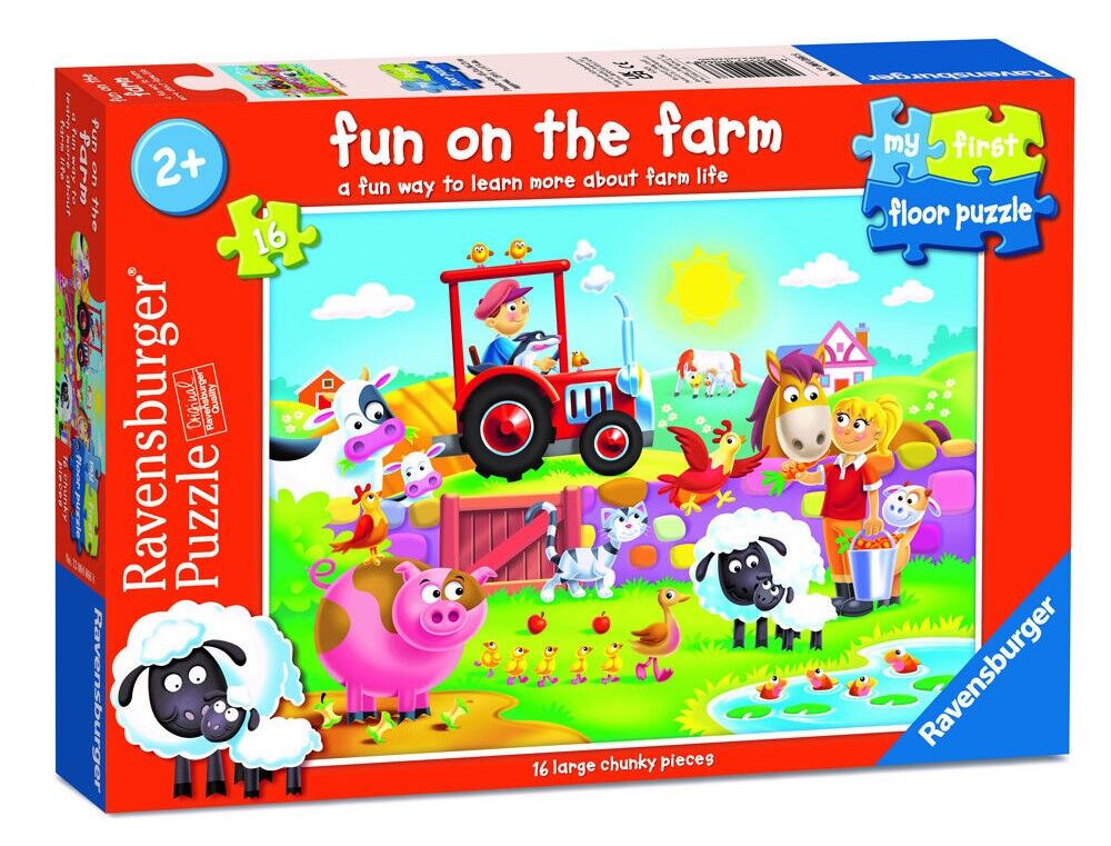 Ravensburger Puzzle 16pc - Fun on the Farm My First Floor Puzzle