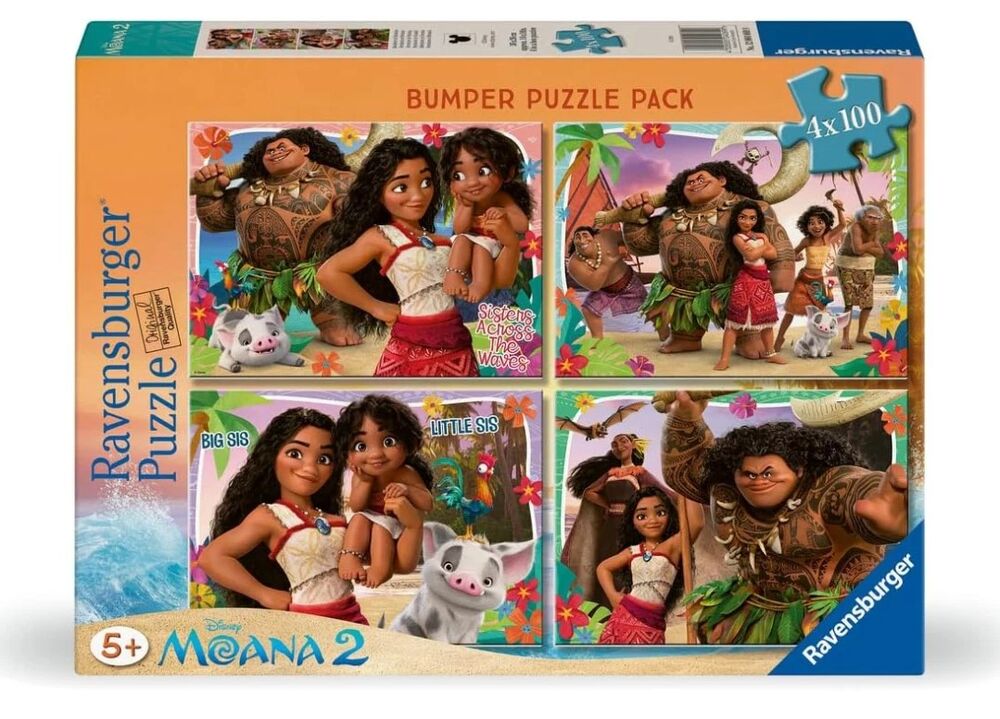 Ravensburger Puzzle 4x100pc - Disney Moana Bumper Pack