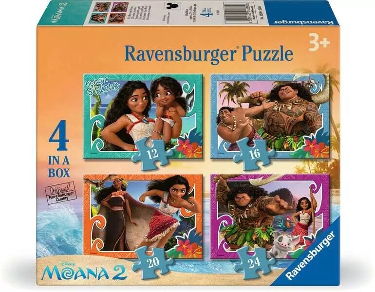 Ravensburger Puzzle 12, 16, 20, 24pc - Disney Moana 2
