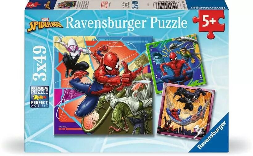 Ravensburger Puzzle 3x49pc - Marvel Spider-Man