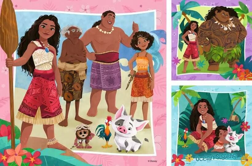 Ravensburger Puzzle 3x49pc - Disney Moana 2
