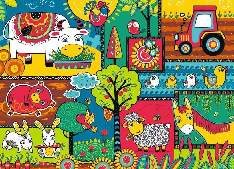 Ravensburger Puzzle 60pc - A Day at the Farm