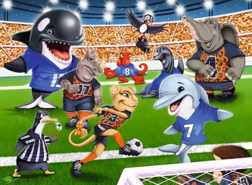 Ravensburger Puzzle 150pc XXL - Soccer Field Flair