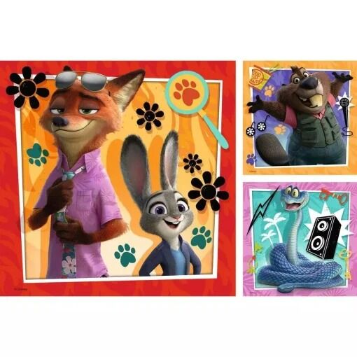 Ravensburger Puzzle 3x49pc - Disney Zootopia 2