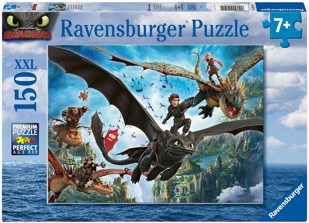 Ravensburger Puzzle 150pc XXL - How To Train Your Dragon Dragons & Heroes
