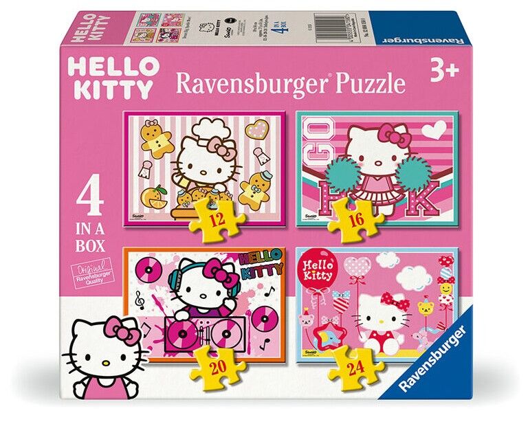 Ravensburger Puzzle 12, 16, 20, 24pc - Hello Kitty Dream Big, Sparkle More!