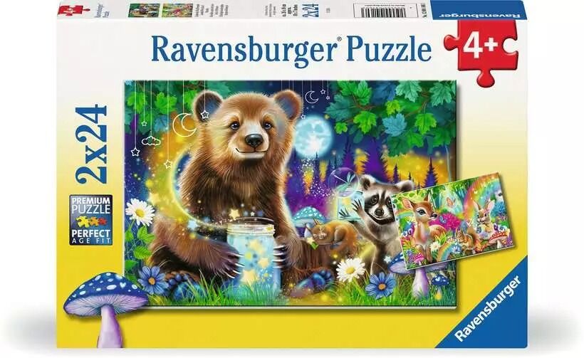 Ravensburger Puzzle 2x24pc - Lovable Woodland Friends