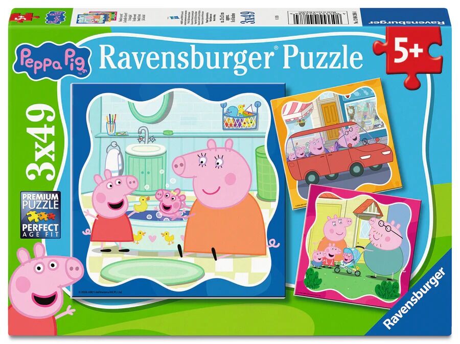 Ravensburger Puzzle 3x49pc - Peppa Pig Family Firsts!