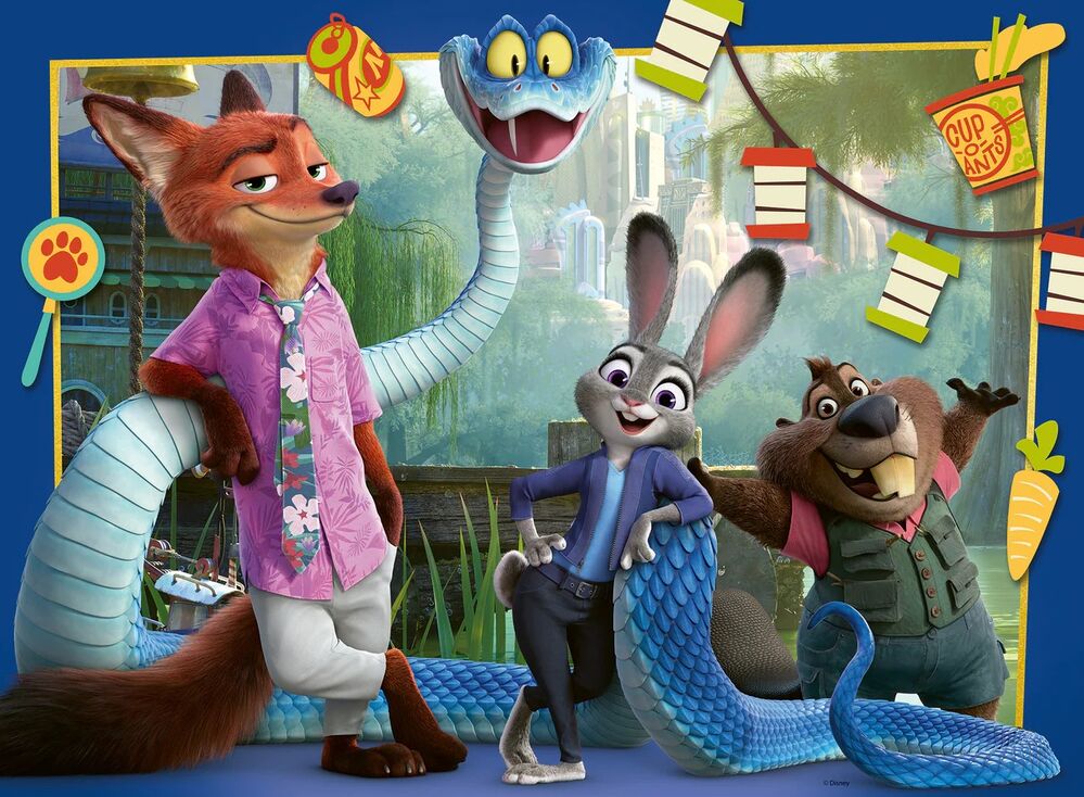 Ravensburger Puzzle 100pc XXL - Disney Back in Zootopia US