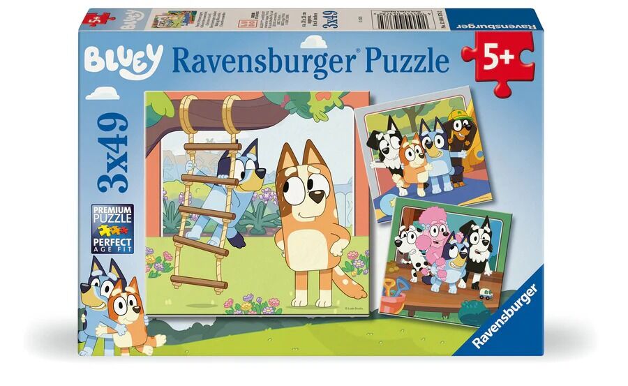 Ravensburger Puzzle 3x49pc - Bluey