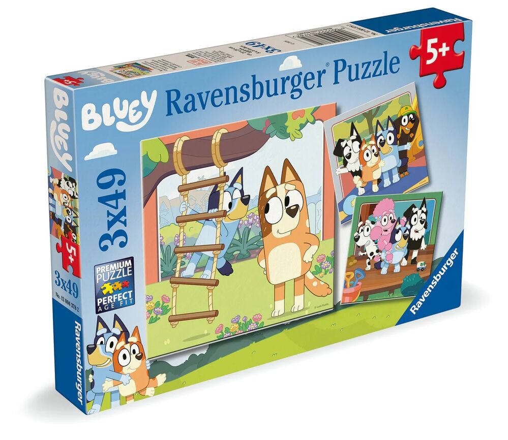 Ravensburger Puzzle 3x49pc - Bluey