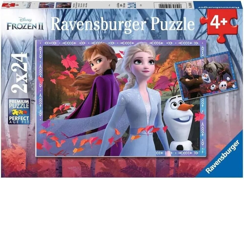 Ravensburger Puzzle 2 x 24pc - Disney Frozen 2 - Frosty Adventures