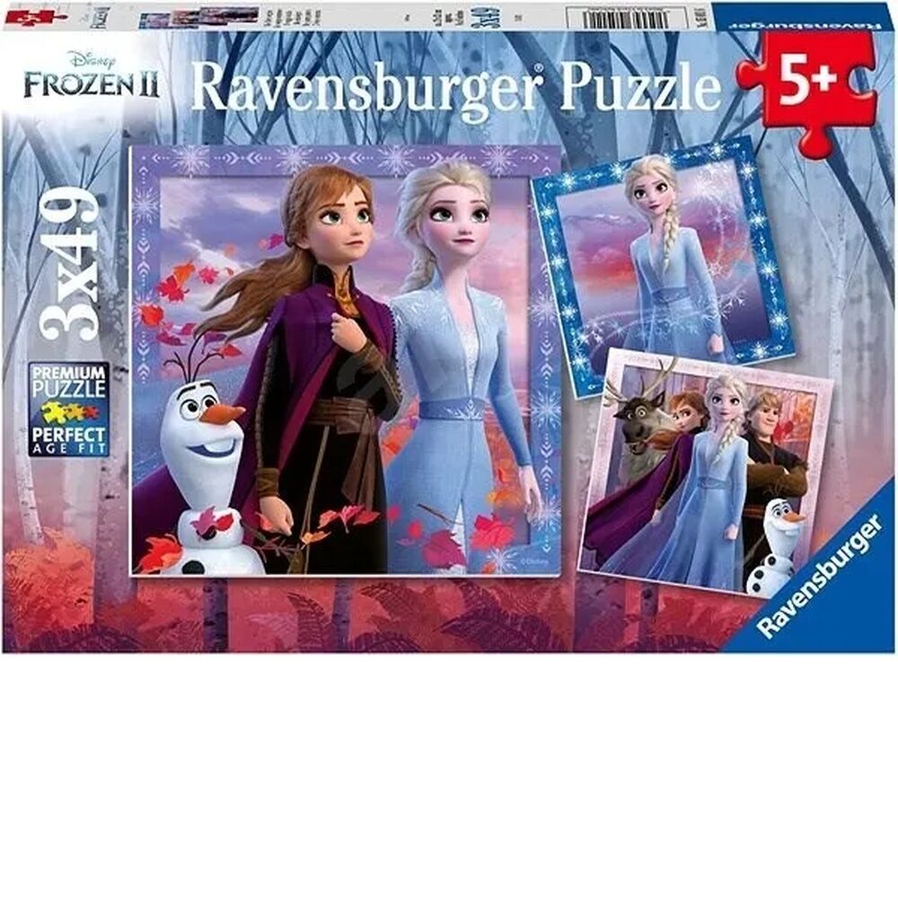 Ravensburger Puzzle 3 x 49pc - Disney Frozen 2 - The Journey Starts