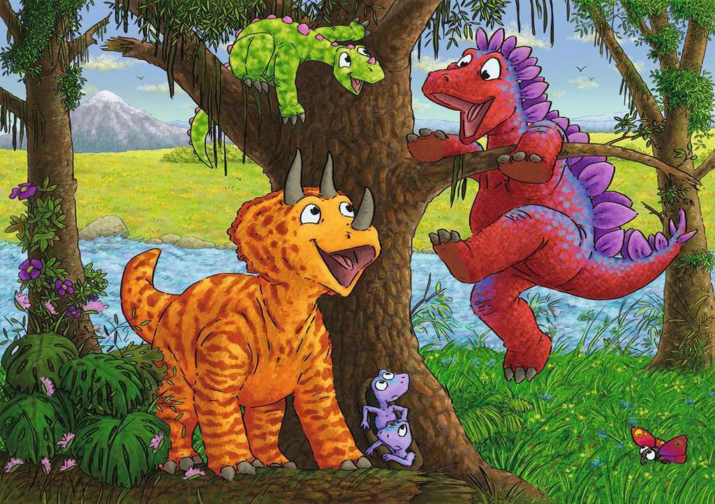 Ravensburger Puzzle 2 x 24pc - Dinosaurs at Play