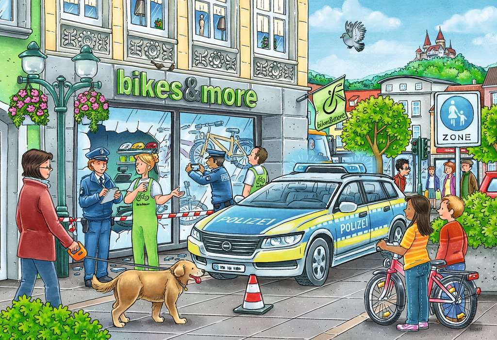 Ravensburger Puzzle 2 x 24pc - Police at Work