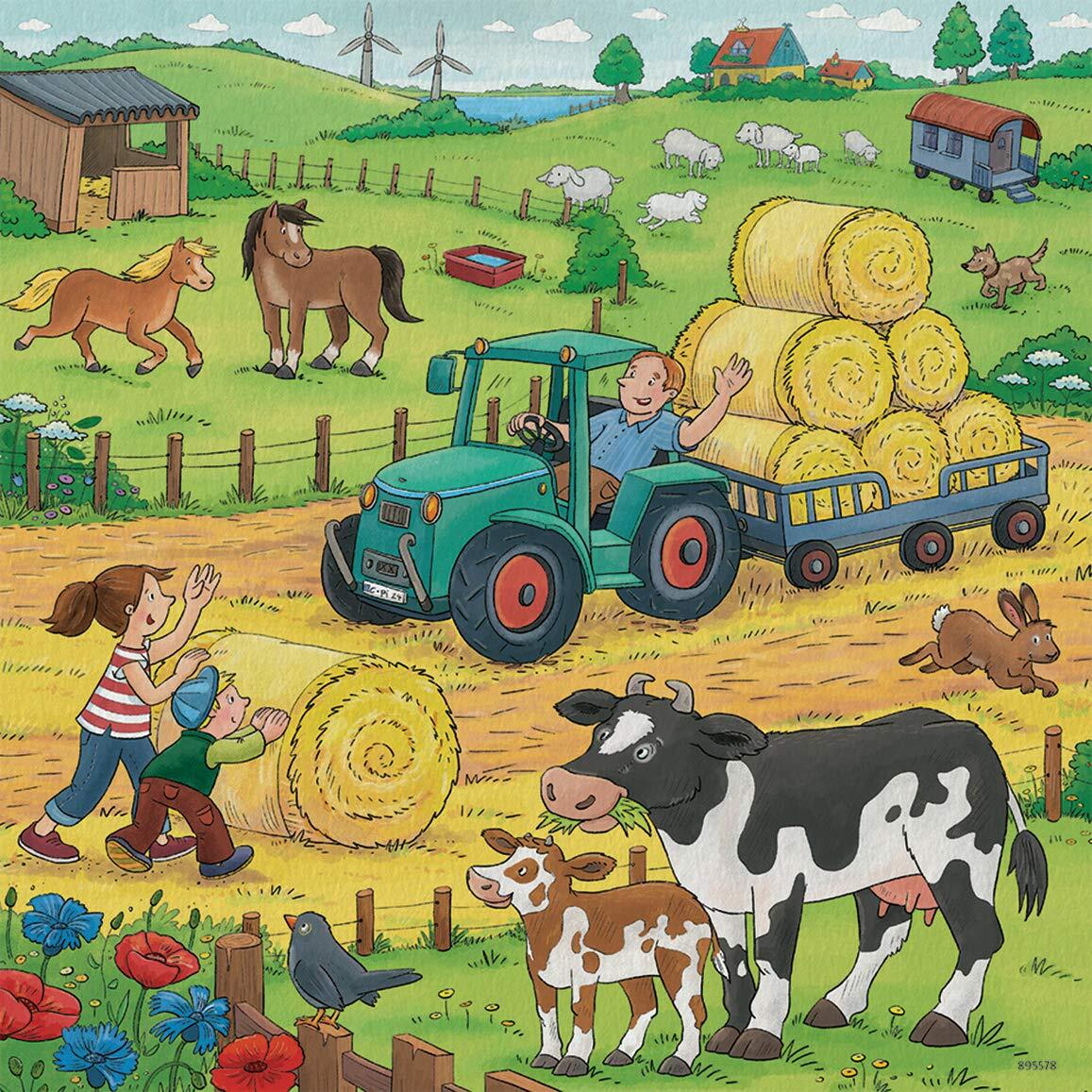 Ravensburger Puzzle 3 x 49pc - On the Farm