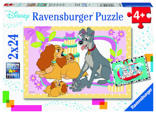 Ravensburger Puzzle 2 x 24pc - Disney's Favourite Puppies