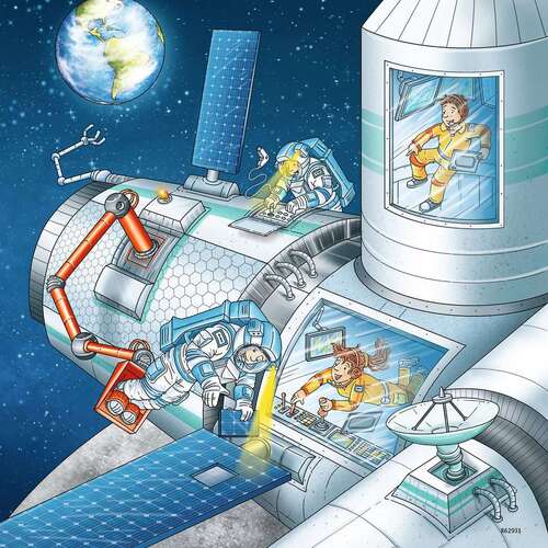 Ravensburger Puzzle 3 x 49pc - Tom & Mia Go On a Space Mission