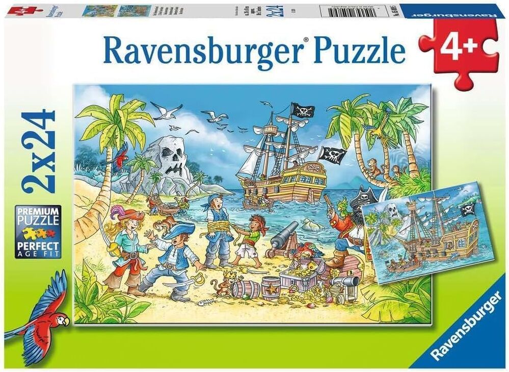 Ravensburger Puzzle 2 x 24pc - Adventure Island