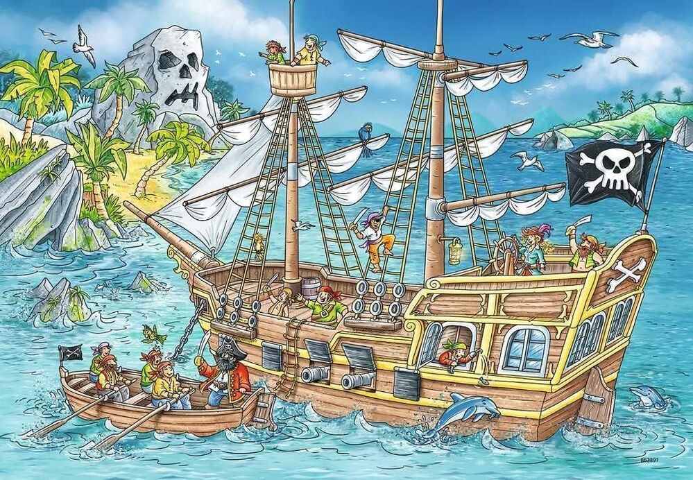 Ravensburger Puzzle 2 x 24pc - Adventure Island