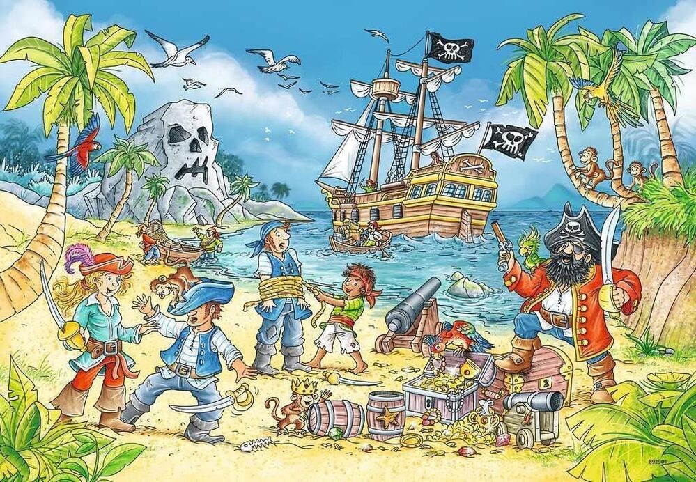 Ravensburger Puzzle 2 x 24pc - Adventure Island